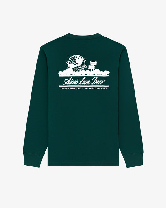 Aimé Leon Dore Great Value - Long-Sleeve Unisphere Tee Botanical green