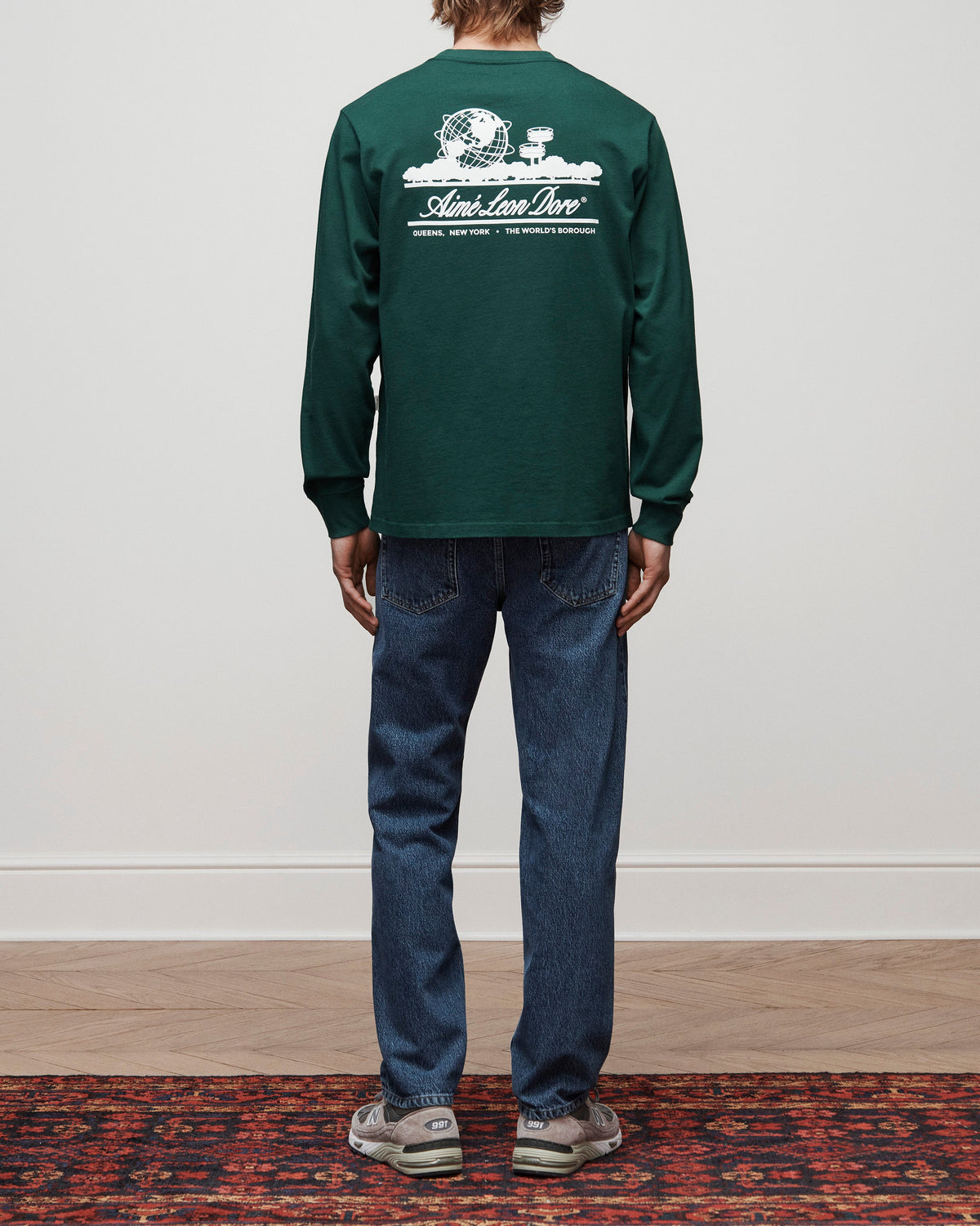 Aimé Leon Dore Great Value - Long-Sleeve Unisphere Tee Botanical green