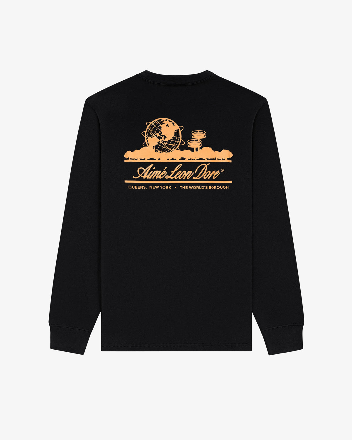Aimé Leon Dore Top Pick - Long-Sleeve Unisphere Tee Jet black