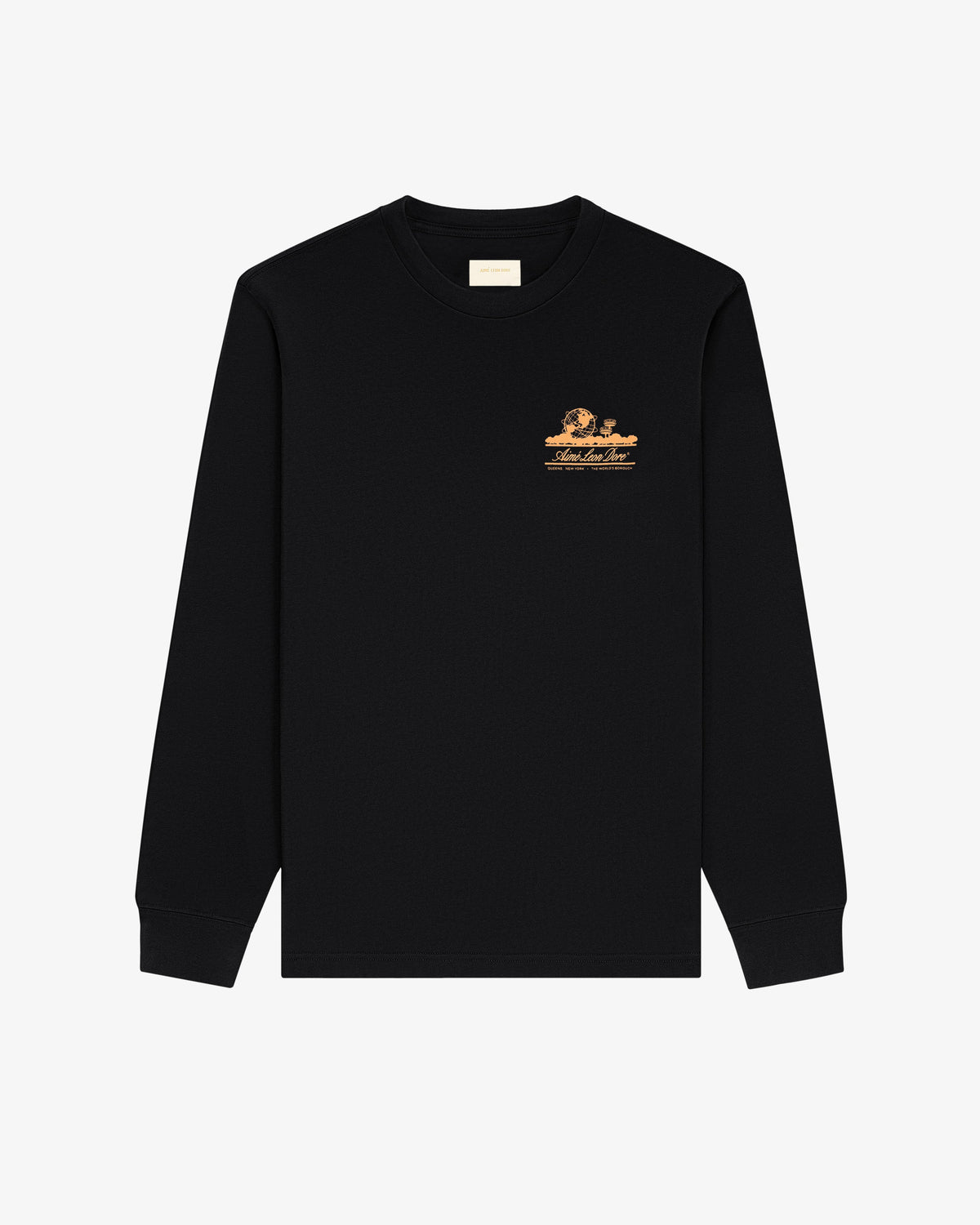 Aimé Leon Dore Top Pick - Long-Sleeve Unisphere Tee Jet black