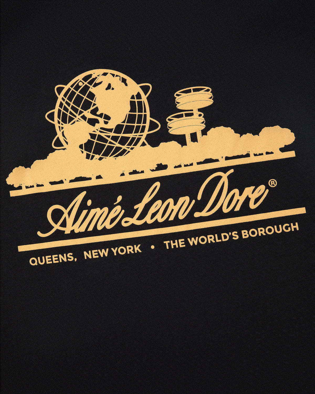 Aimé Leon Dore Top Pick - Long-Sleeve Unisphere Tee Jet black