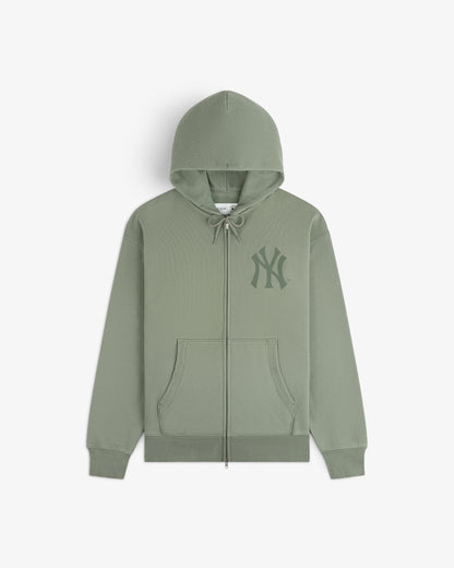 Aimé Leon Dore Best Price - Yankees Washed Full-Zip Hoodie Laurel wreath
