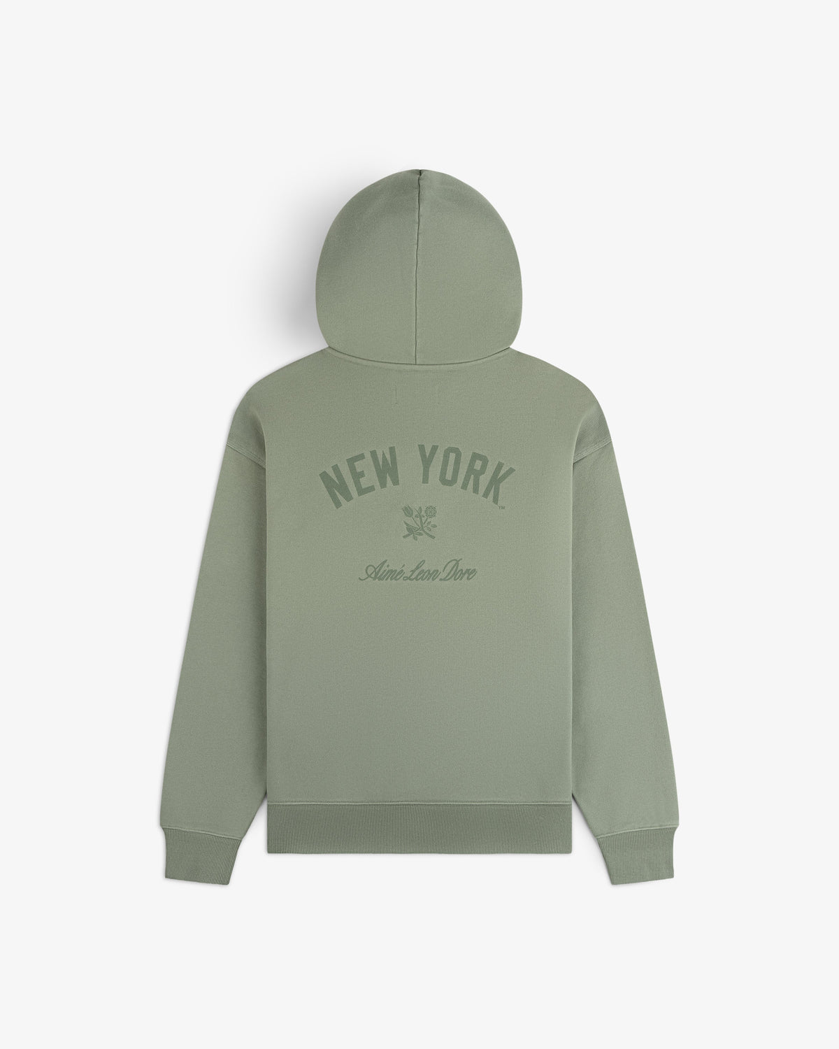 Aimé Leon Dore Best Price - Yankees Washed Full-Zip Hoodie Laurel wreath