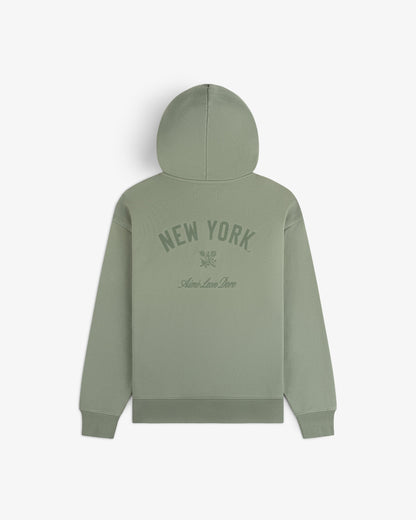 Aimé Leon Dore Best Price - Yankees Washed Full-Zip Hoodie Laurel wreath