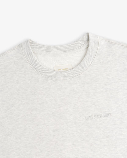 Aimé Leon Dore Signature - Tonal Logo Crewneck Sweatshirt Oatmeal