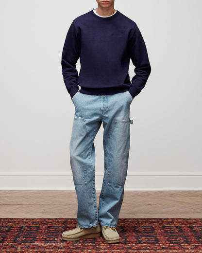 Aimé Leon Dore Featured - Tonal Logo Crewneck Sweatshirt Evening blue