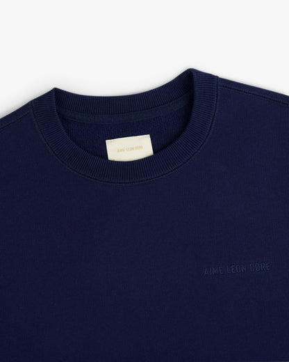 Aimé Leon Dore Featured - Tonal Logo Crewneck Sweatshirt Evening blue