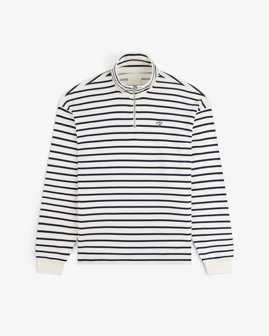 Aimé Leon Dore Latest - Striped Crest Quarter Zip Pristine multi