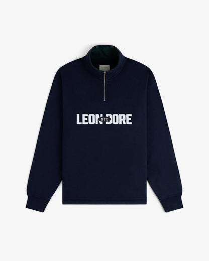 Aimé Leon Dore New - Aimé Souvenir Quarter Zip Navy blazer