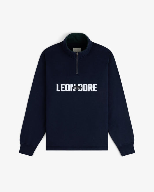 Aimé Leon Dore New - Aimé Souvenir Quarter Zip Navy blazer