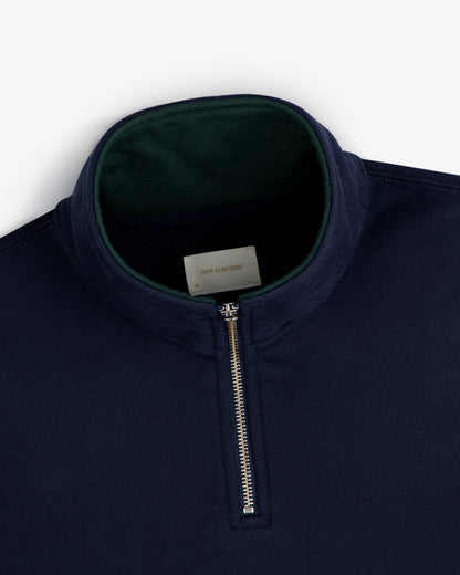 Aimé Leon Dore New - Aimé Souvenir Quarter Zip Navy blazer
