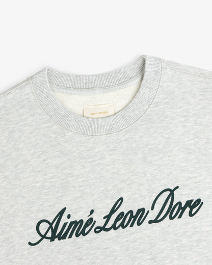 Aimé Leon Dore Discount - Vintage Script Crewneck Sweatshirt Silver mix