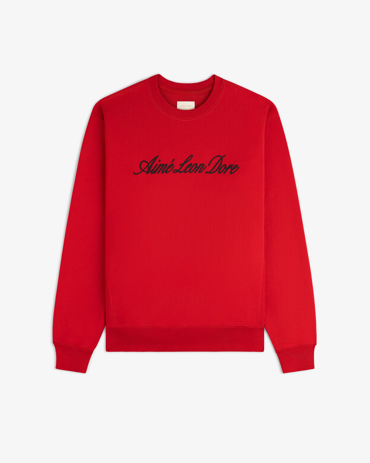 Aimé Leon Dore Trusted - Vintage Script Crewneck Sweatshirt Equestrian red