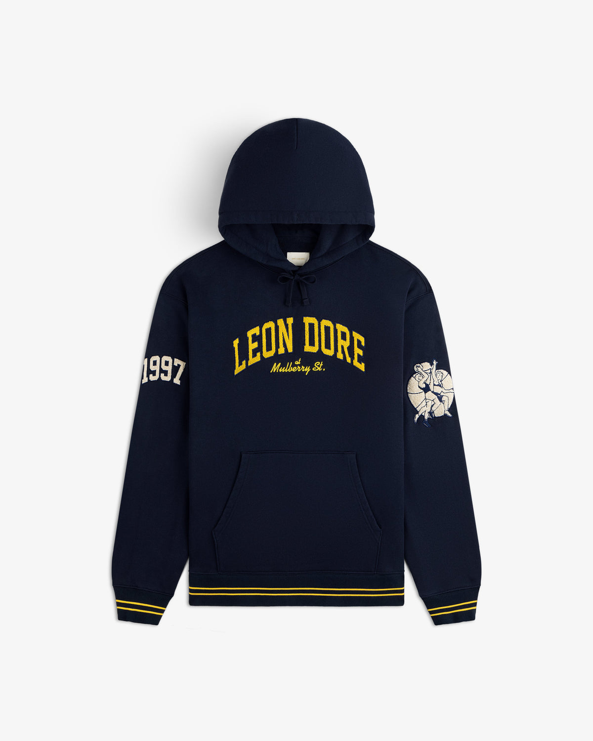 Aimé Leon Dore Best Price - Mulberry Letterman Hoodie Navy blazer