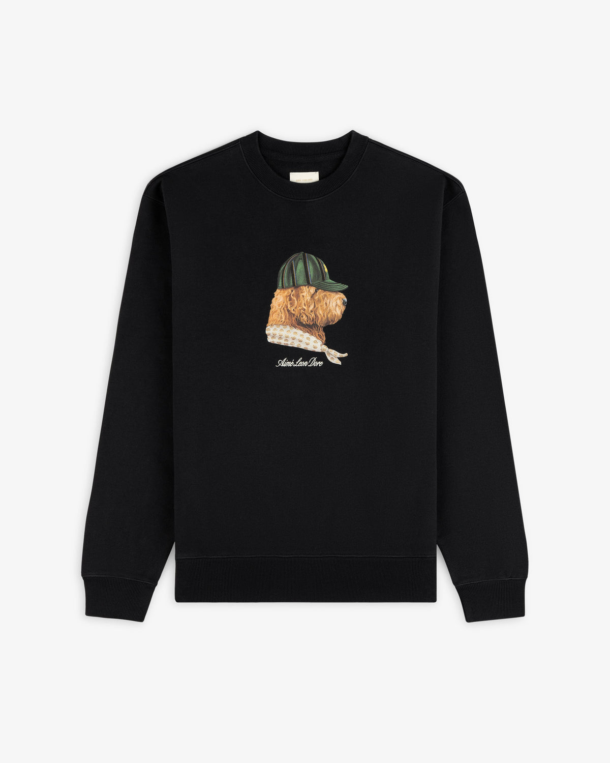 Aimé Leon Dore Deals - Buddy Crewneck Sweatshirt Jet black