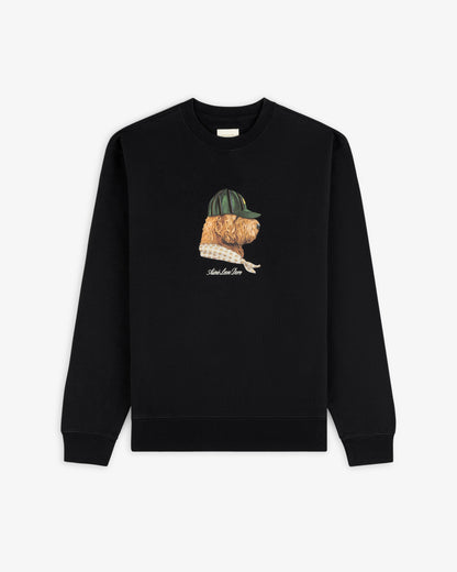 Aimé Leon Dore Deals - Buddy Crewneck Sweatshirt Jet black