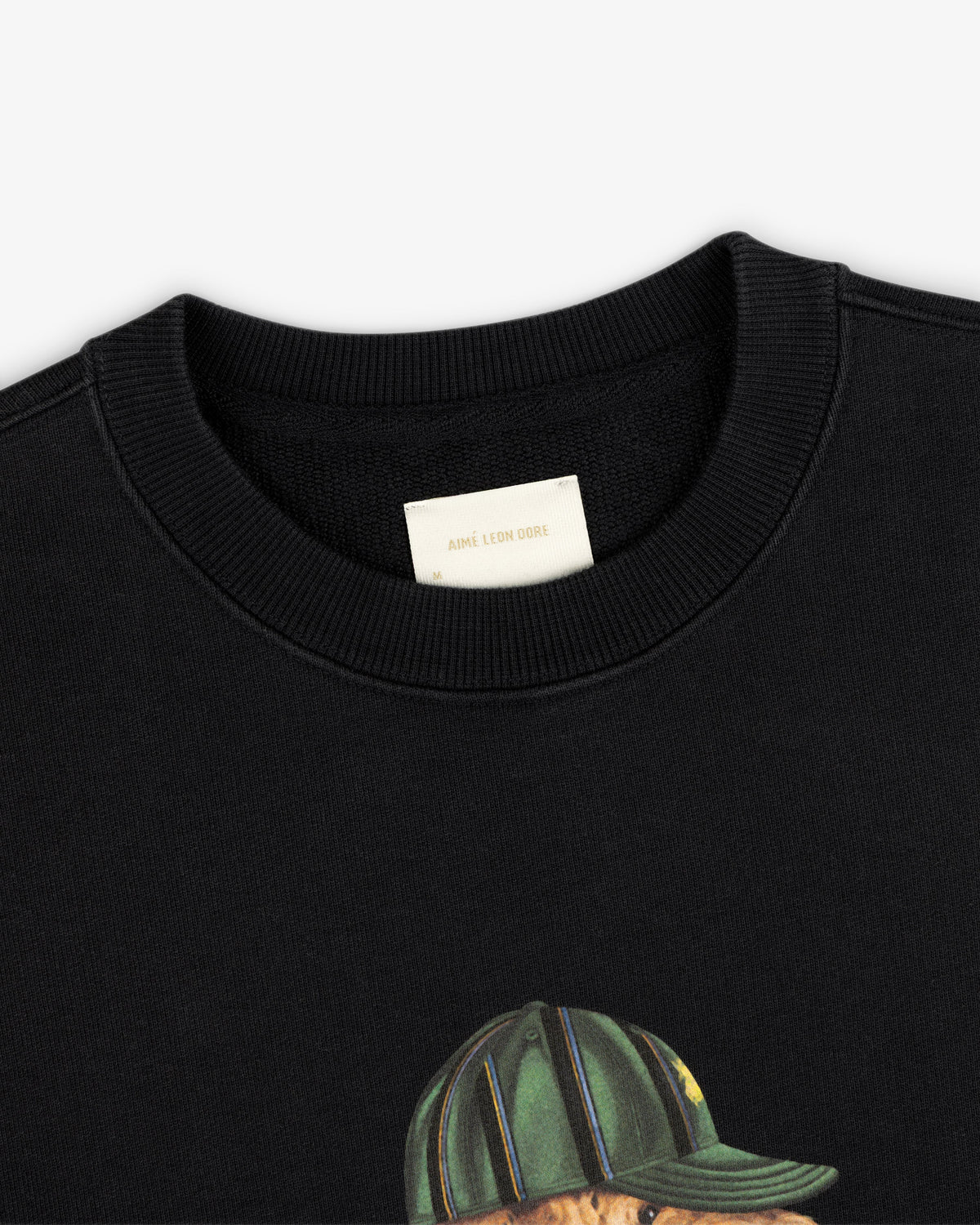 Aimé Leon Dore Deals - Buddy Crewneck Sweatshirt Jet black