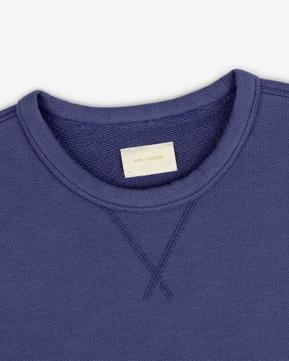 Aimé Leon Dore Trusted - Stone Washed Marina Crewneck Sweatshirt Crown blue
