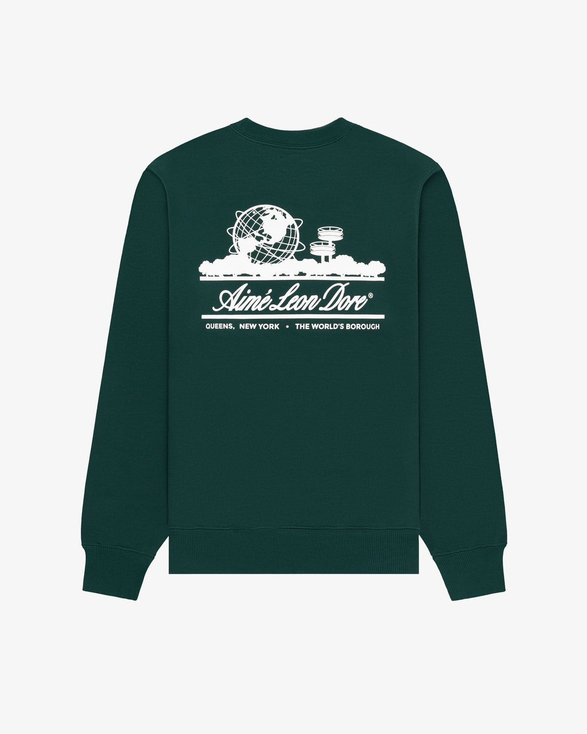 Aimé Leon Dore Exclusive - Unisphere Crewneck Sweatshirt Botanical green