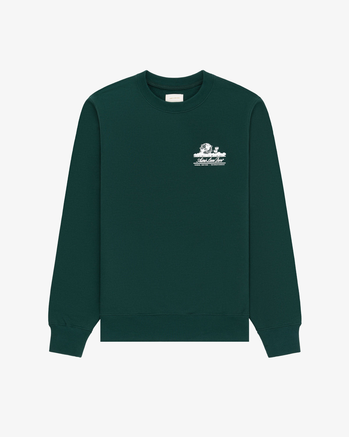 Aimé Leon Dore Exclusive - Unisphere Crewneck Sweatshirt Botanical green