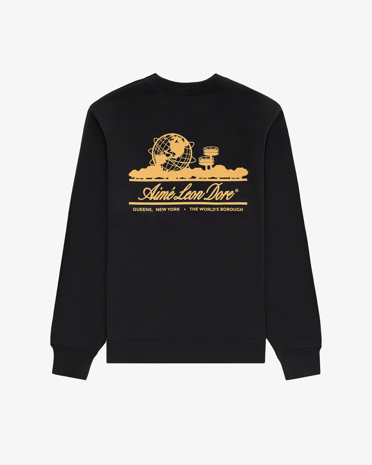 Aimé Leon Dore Trusted - Unisphere Crewneck Sweatshirt Jet black