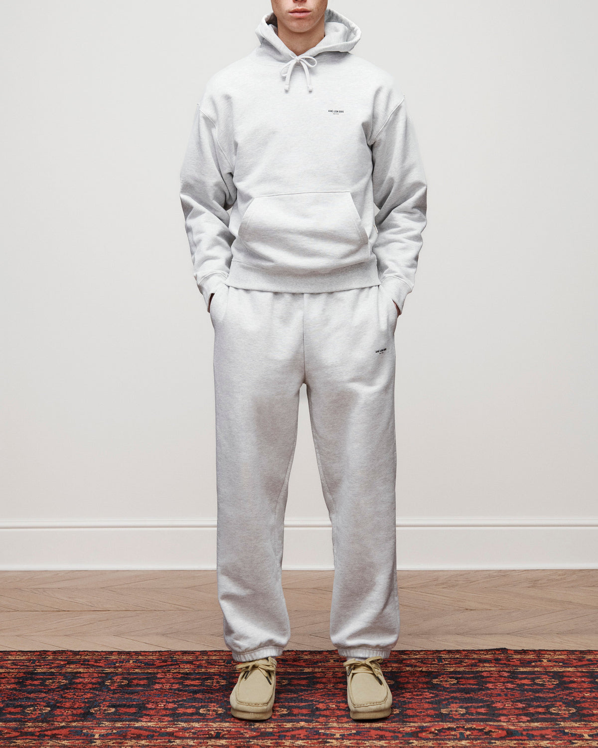 Aimé Leon Dore Trusted - Micro Logo Hoodie Silver mix