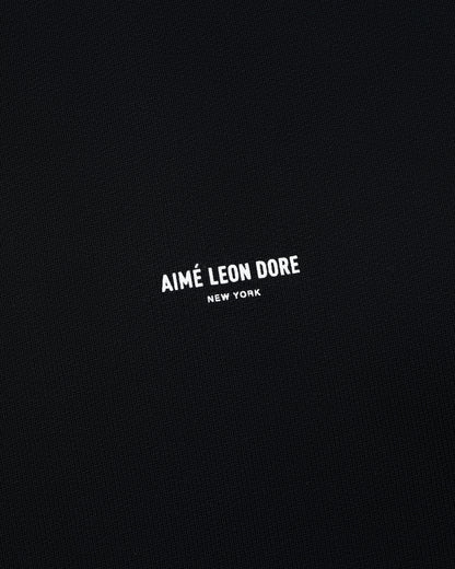 Aimé Leon Dore Best Seller - Micro Logo Hoodie Jet black
