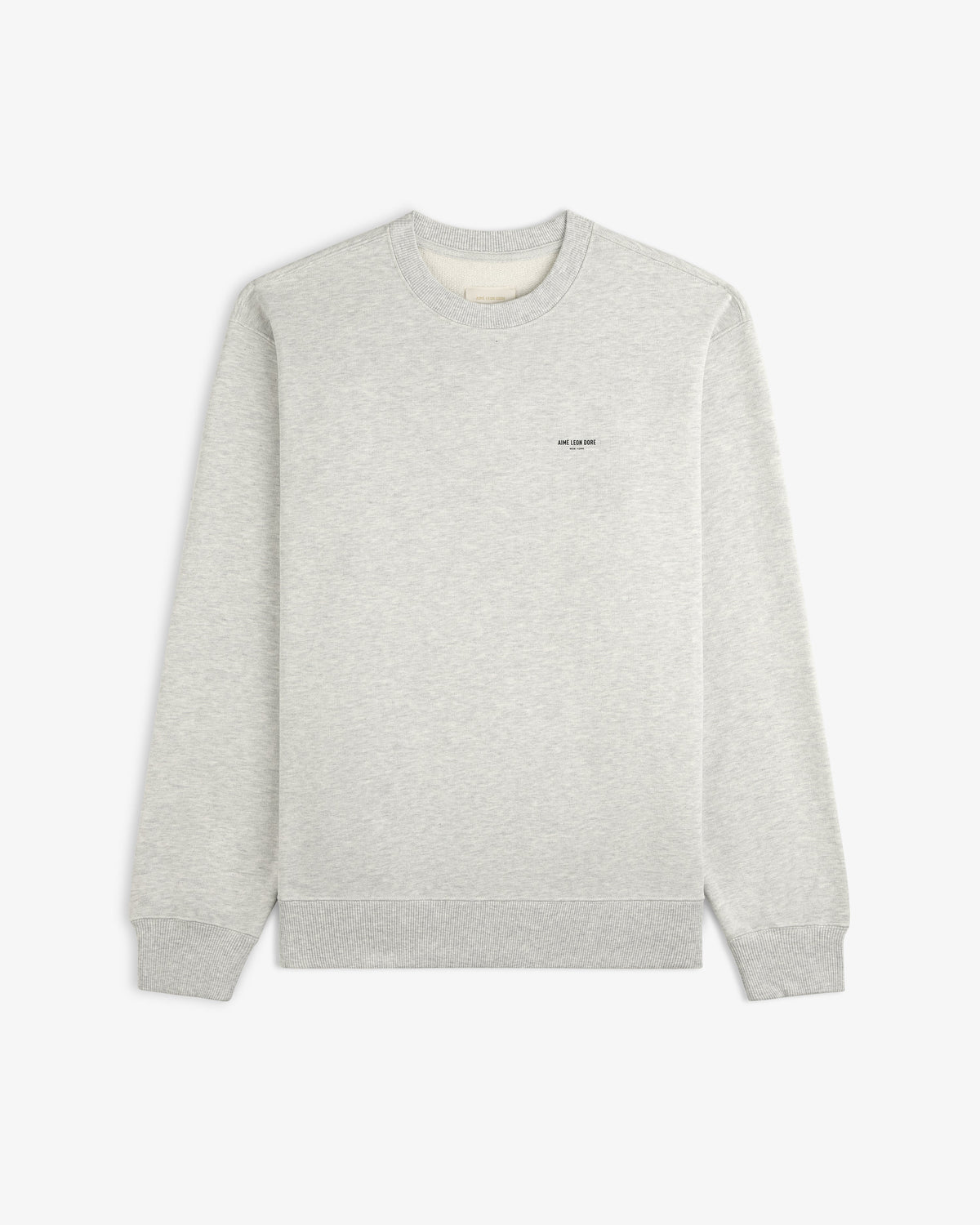 Aimé Leon Dore New - Micro Logo Crewneck Sweatshirt Silver mix