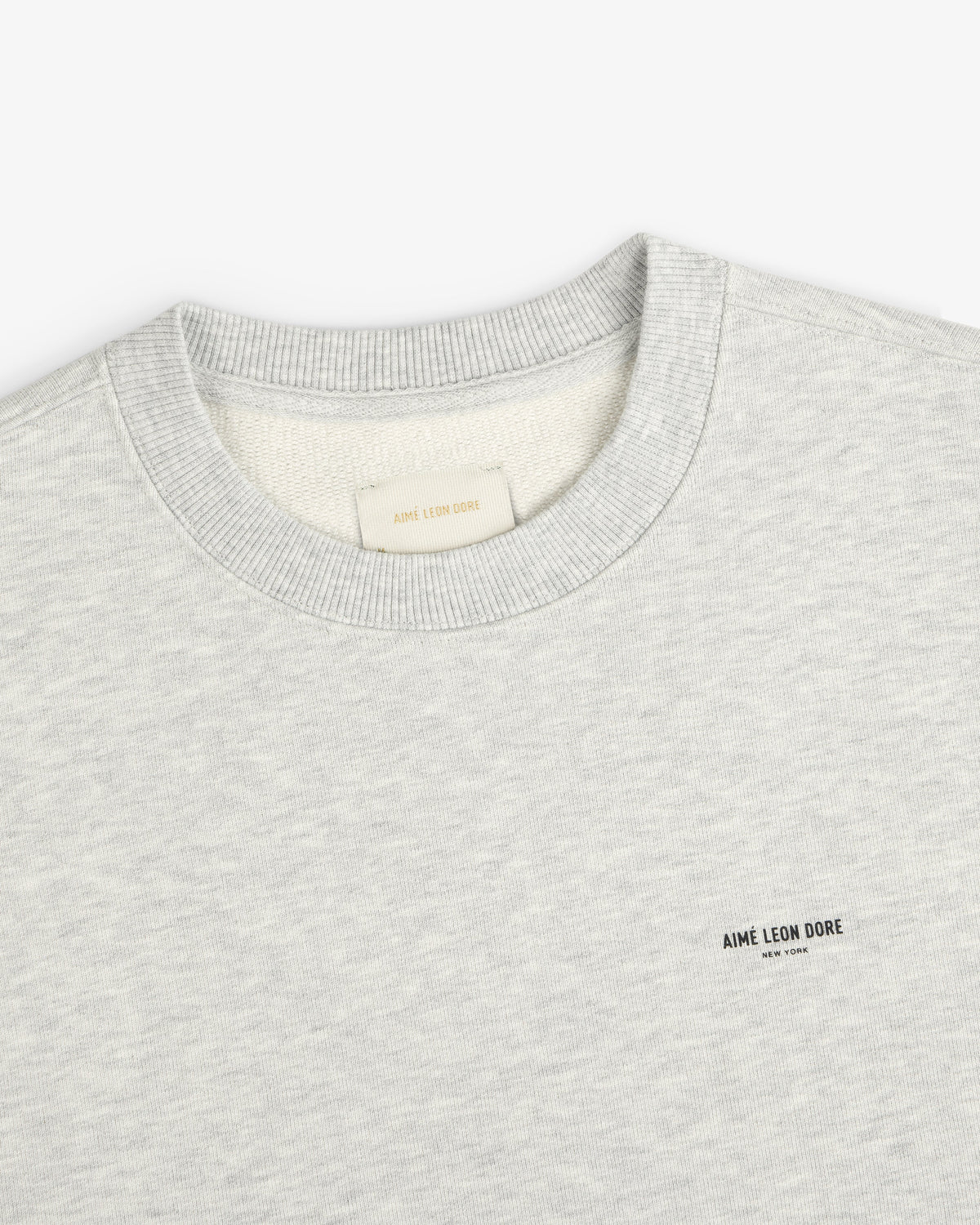 Aimé Leon Dore New - Micro Logo Crewneck Sweatshirt Silver mix