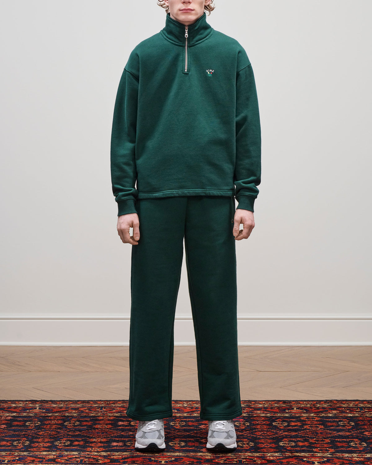 Aimé Leon Dore Best Price - Crest Quarter Zip Pullover Pine grove