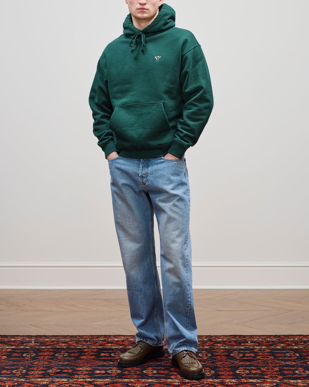 Aimé Leon Dore Essential - Crest Hoodie Pine grove