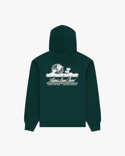 Aimé Leon Dore Signature - Unisphere Hoodie Botanical green