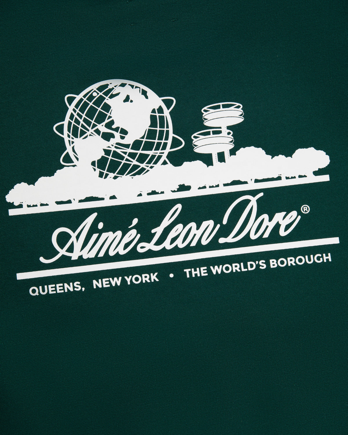 Aimé Leon Dore Signature - Unisphere Hoodie Botanical green