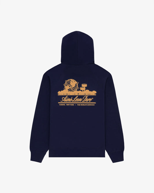 Aimé Leon Dore Latest - Unisphere Hoodie Evening blue