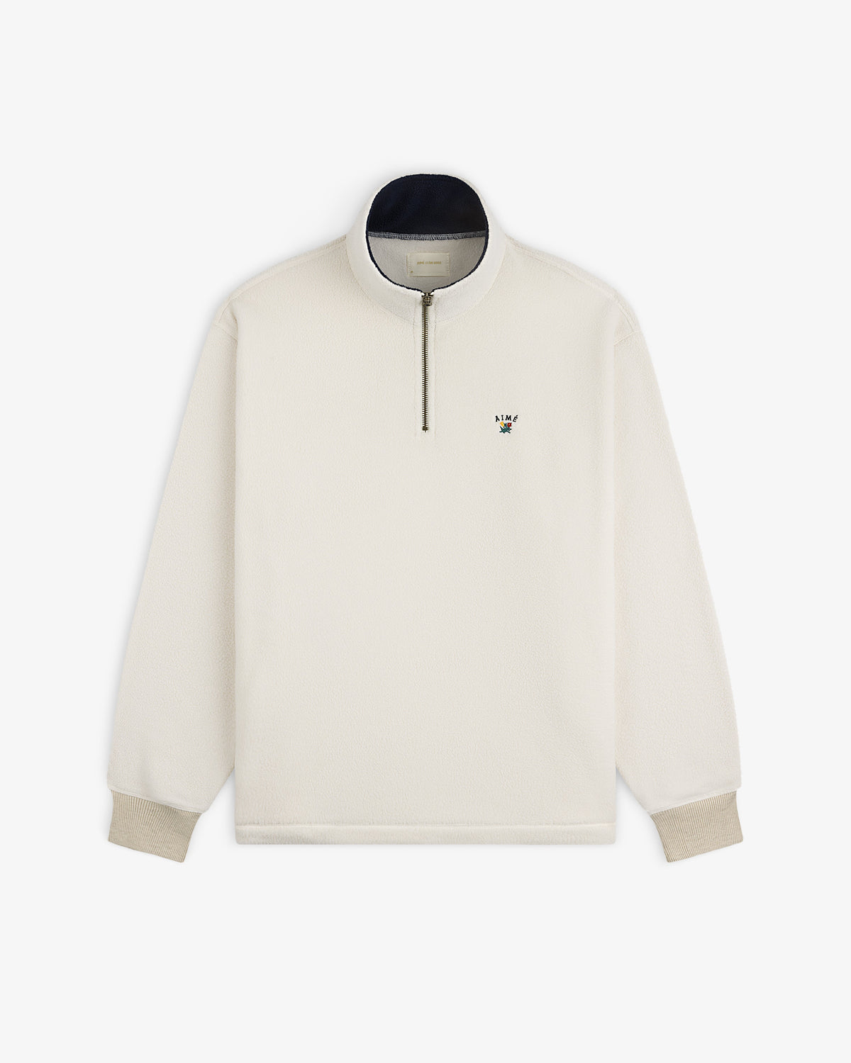 Aimé Leon Dore Classic - Crest Quarter-Zip Fleece Pullover Pristine