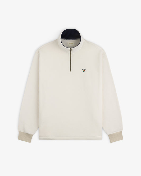 Aimé Leon Dore Classic - Crest Quarter-Zip Fleece Pullover Pristine