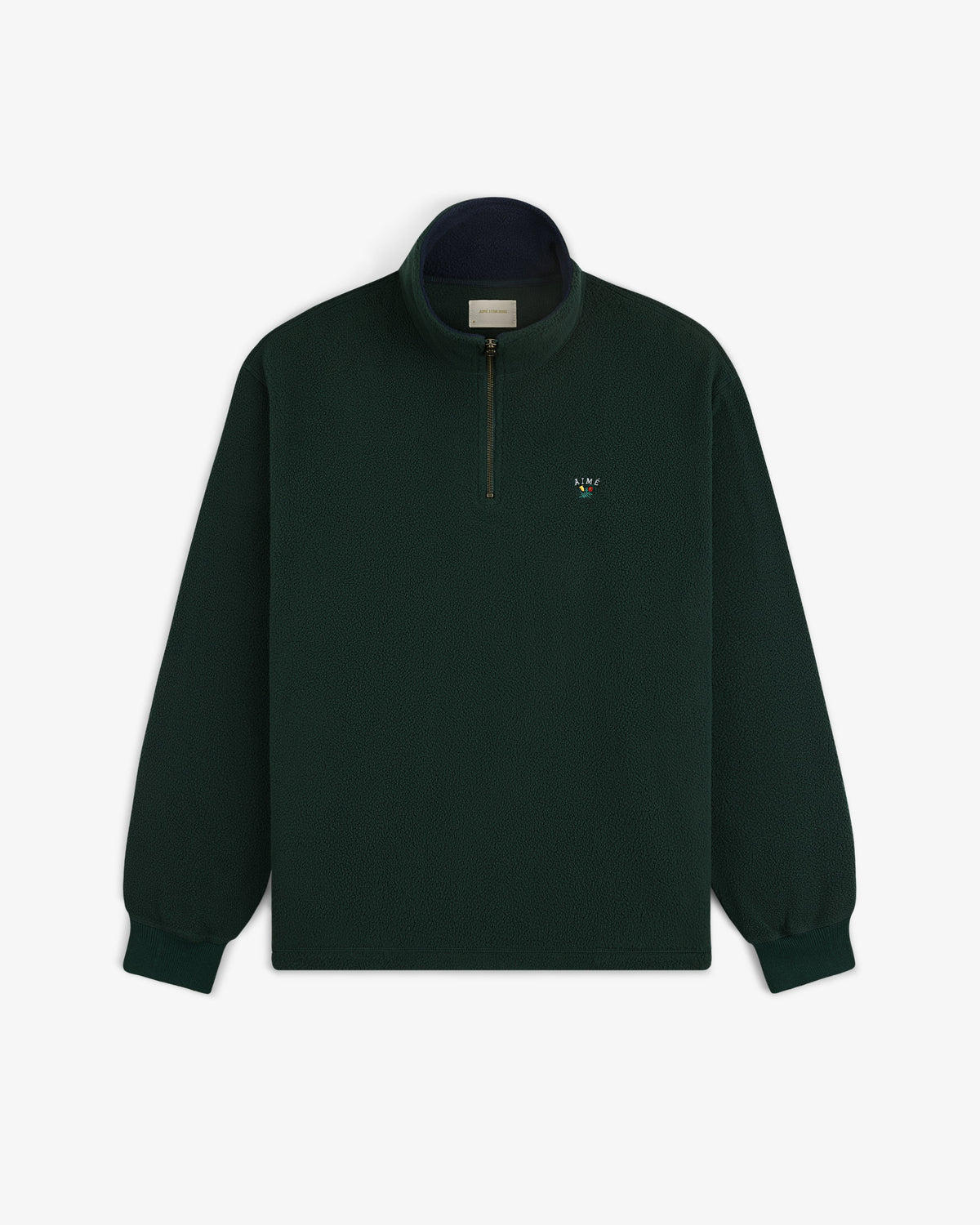 Aimé Leon Dore Trending - Crest Quarter-Zip Fleece Pullover Pine grove