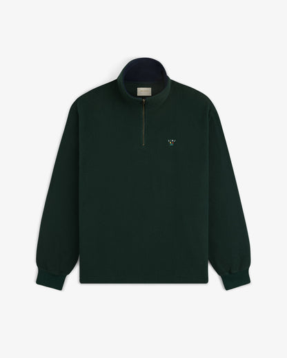 Aimé Leon Dore Trending - Crest Quarter-Zip Fleece Pullover Pine grove