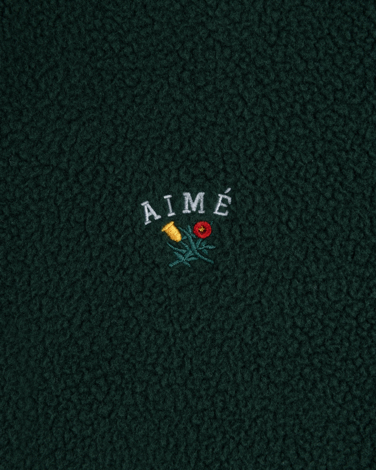 Aimé Leon Dore Trending - Crest Quarter-Zip Fleece Pullover Pine grove