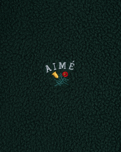 Aimé Leon Dore Trending - Crest Quarter-Zip Fleece Pullover Pine grove