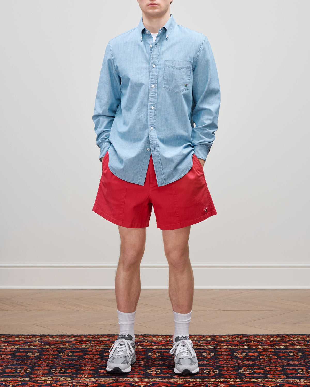 Aimé Leon Dore Deals - Crest Chambray Shirt Light wash