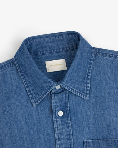Aimé Leon Dore Classic - Crest Chambray Shirt Mid wash