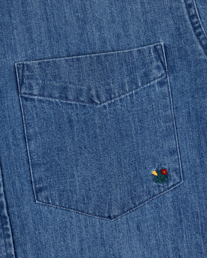 Aimé Leon Dore Classic - Crest Chambray Shirt Mid wash