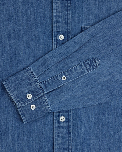 Aimé Leon Dore Classic - Crest Chambray Shirt Mid wash
