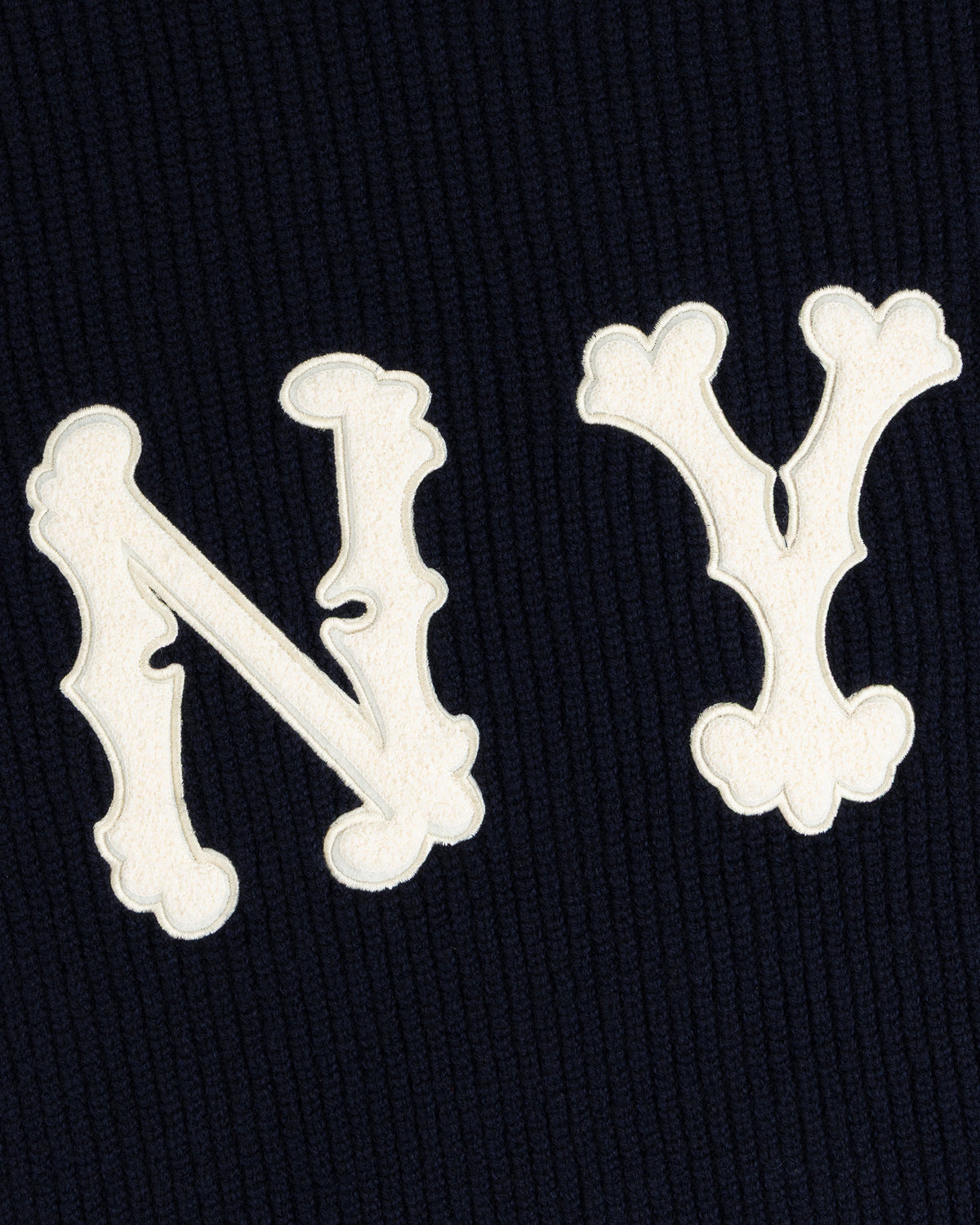 Aimé Leon Dore Customer Favorite - NY Highlanders Ribbed Wool Crewneck Sweater Evening blue