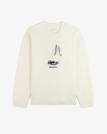 Aimé Leon Dore Smart Buy - Regatta Embroidered Crewneck Sweater Pristine