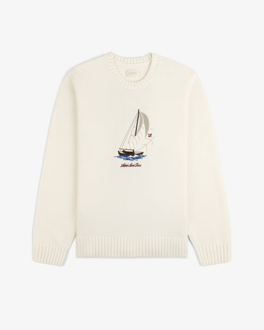 Aimé Leon Dore Smart Buy - Regatta Embroidered Crewneck Sweater Pristine