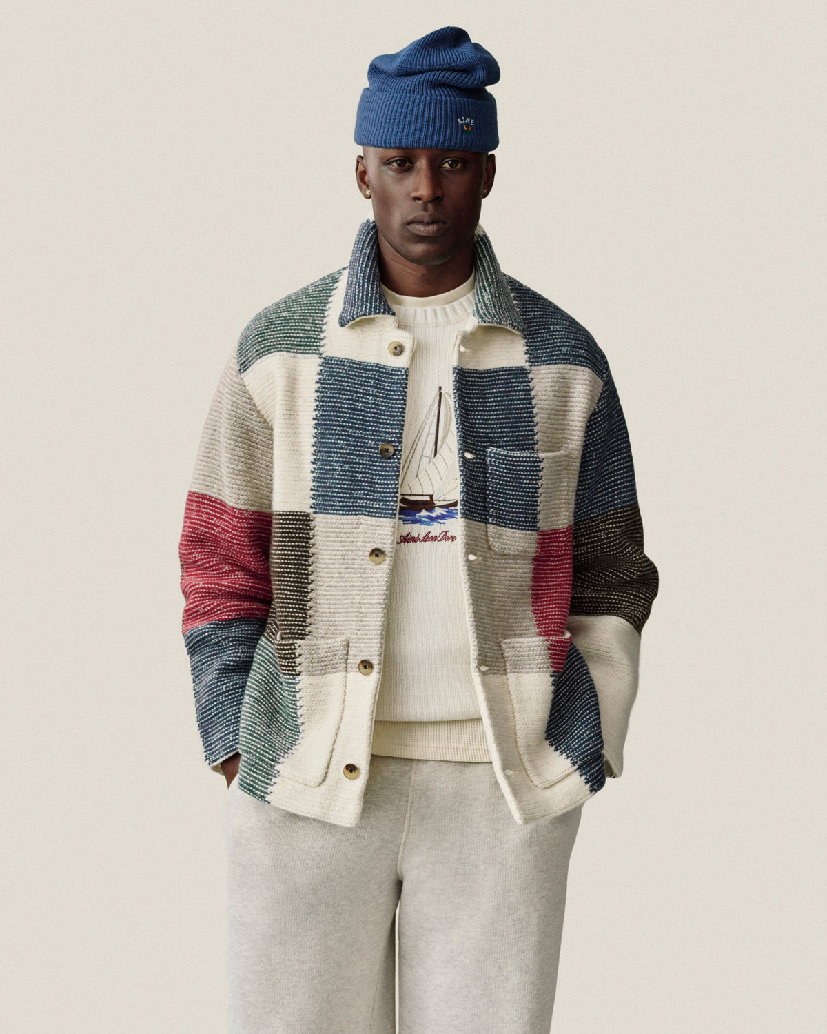 Aimé Leon Dore Smart Buy - Regatta Embroidered Crewneck Sweater Pristine