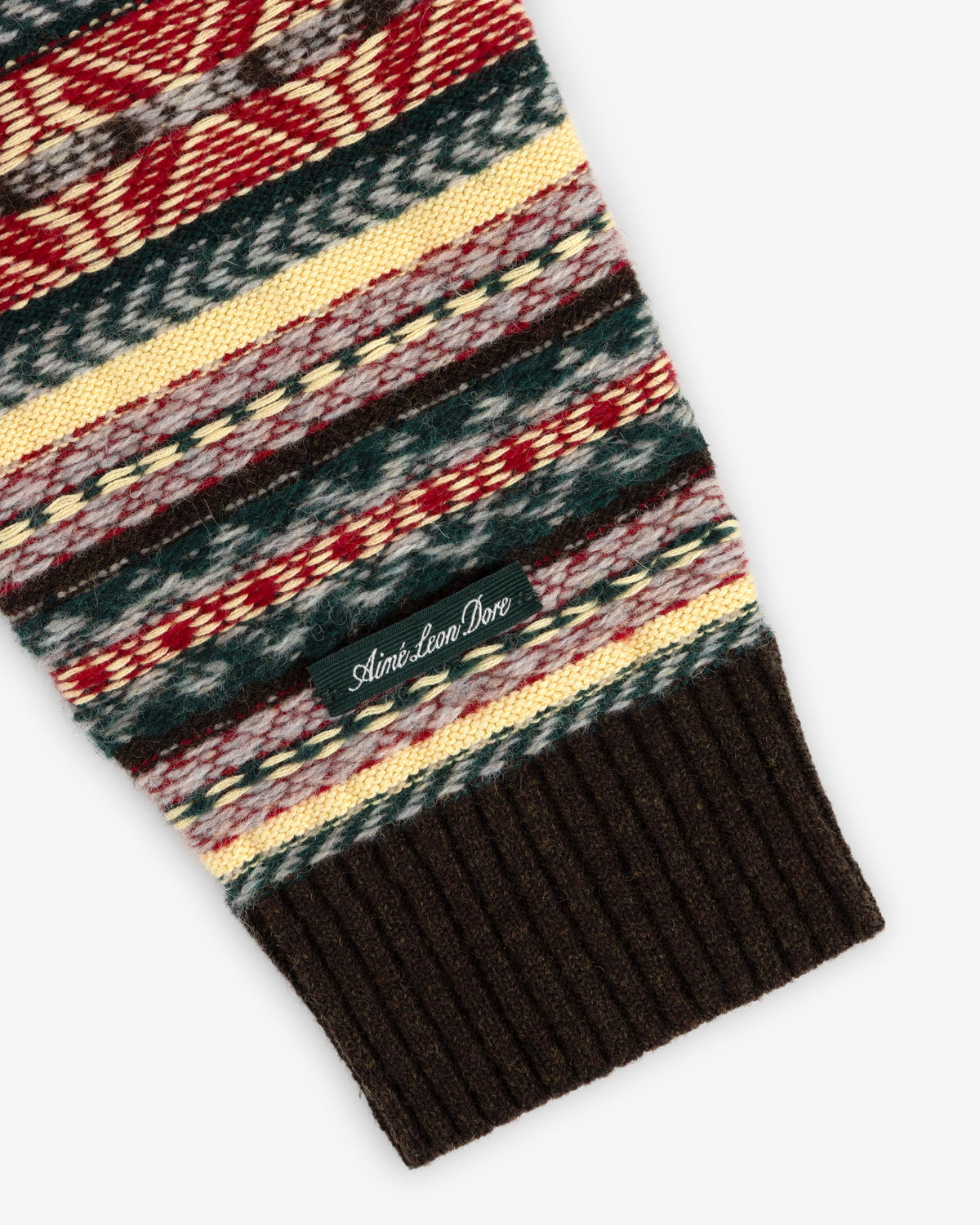Aimé Leon Dore Latest - Fair Isle V-Neck Sweater Evening blue