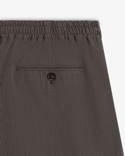 Aimé Leon Dore Best Price - Houndstooth Elasticated Waist Trouser Brown houndstooth